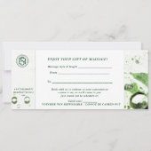 Carte cadeau de massage (Dos)