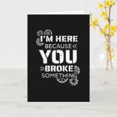 Carte Cadeau de mécanicien (Fleur jaune)