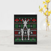 Carte Cadeau de meneuse de claque de joie de Noël (Fleur jaune)