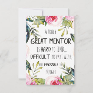 Carte Cadeau de mentor vraiment génial Citation d'appréc