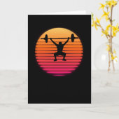 Carte Cadeau de musculation Retro Sunset (Fleur jaune)
