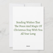 Carte cadeau de Noël (Dos)