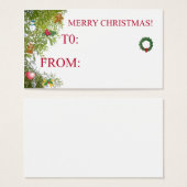 Carte cadeau de Noël (Devant & derrière)