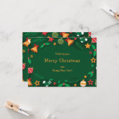 Carte cadeau de Noël (Devant/Arrière en situation)