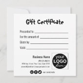 Carte cadeau de Noël amusant rouge renne à nez rou (Dos)