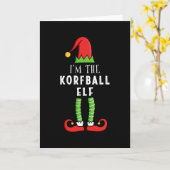 Carte Cadeau de Noël assorti pour la famille de korfball (Fleur jaune)
