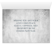 Carte cadeau de Noël bleu (Intérieur Horizontal (Bas))