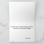 Carte Cadeau de Noël Chat Vert Drôle (Intérieur)