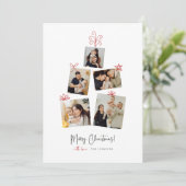 Carte cadeau de Noël de Noël de l'arbre photo (Debout devant)