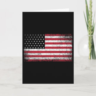 Carte Cadeau de Noël du 4 juillet Drapeau américain Vint