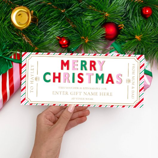 Carte cadeau de Noël Festipe