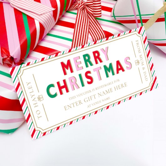 Carte cadeau de Noël Festipe