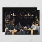 Carte cadeau de Noël Festive (Devant / Derrière)