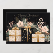 Carte cadeau de Noël Festive (Devant / Derrière)