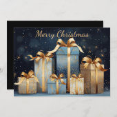 Carte cadeau de Noël Festive (Devant / Derrière)