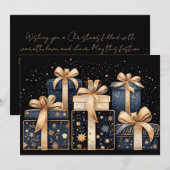 Carte cadeau de Noël Festive (Devant / Derrière)