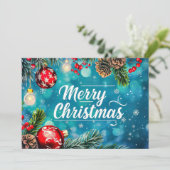 Carte cadeau de Noël Festive (Debout devant)