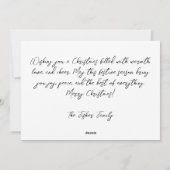 Carte cadeau de Noël Festive (Dos)