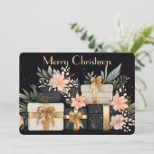 Carte cadeau de Noël Festive (Debout devant)