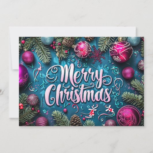 Carte cadeau de Noël Festive (Devant)