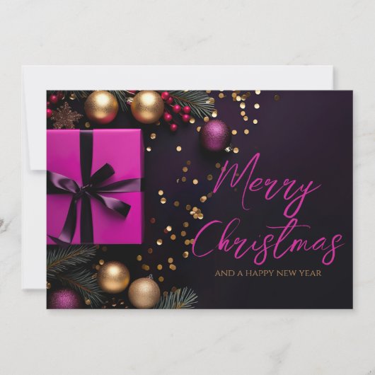 Carte cadeau de Noël Festive (Devant)