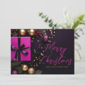 Carte cadeau de Noël Festive (Debout devant)