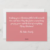 Carte cadeau de Noël Festive (Dos)