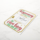 Carte cadeau de Noël Foil Funny Titulaire de bon (Rotation)