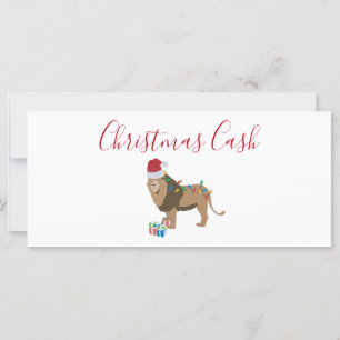 Carte Cadeau de Noël personnalisé Argent argent drôle Li