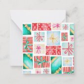 Carte cadeau de Noël personnalisée Festive (Dos)