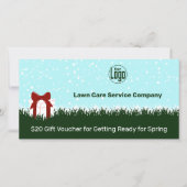 Carte cadeau de Noël pour le service de soins de l (Devant)