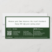 Carte cadeau de Noël pour le service de soins de l (Dos)