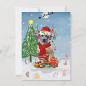 Carte Cadeau de Noël Rhodesian Ridgeback Chien dans la N (Dos)