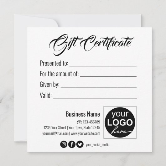 Carte cadeau de Noël Santa Claus Sleigh (Dos)