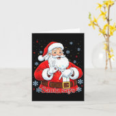 Carte Cadeau de Noël Santa drôle Meme Hommes, Femmes Tee (Fleur jaune)