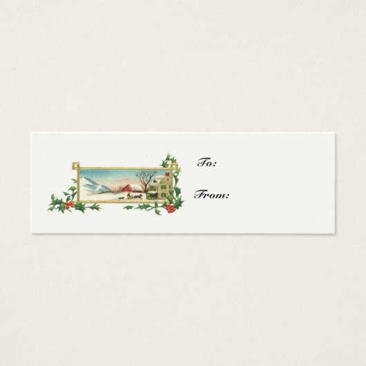 Carte cadeau de Noël Vintage (Devant)