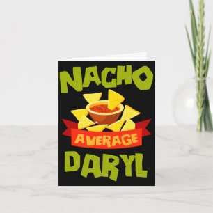 Carte Cadeau de nom d'anniversaire drôle de daryl moyen