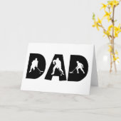 Carte Cadeau de papa d'hockey (Fleur jaune)