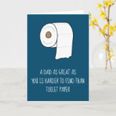 Carte Cadeau de papier toilette d'amour de papa de la fê (Fleur jaune)