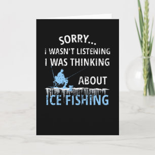 Carte Cadeau de pêche à la glace Pêcheur de glace Amou