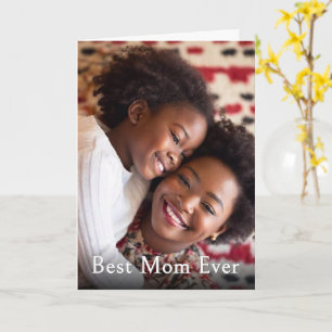 Carte Cadeau de photo personnalisé Meilleure Maman de to