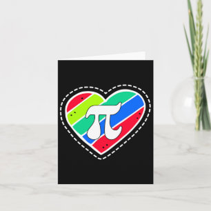 Carte Cadeau de professeur de mathématiques coeurs arc-e