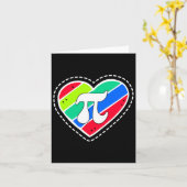 Carte Cadeau de professeur de mathématiques coeurs arc-e (Fleur jaune)