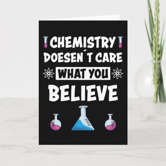 Carte Cadeau de profession de chimiste drôle de chimie (Devant)
