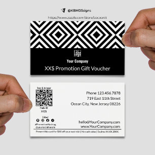 Carte cadeau de promotion d'entreprise adaptable