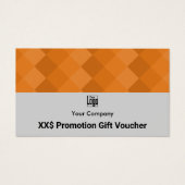 Carte cadeau de promotion d'entreprise moderne (Devant)