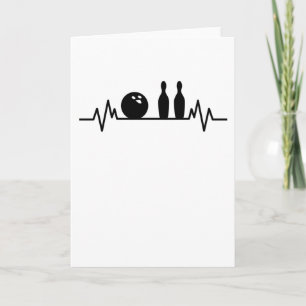 Carte Cadeau de quilles de bowling de battement de coeur