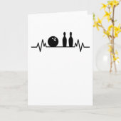 Carte Cadeau de quilles de joueur de bowling de rythme c (Fleur jaune)