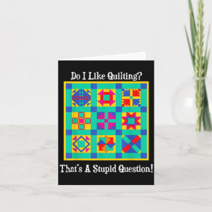 Carte Cadeau de quilteurs Citations Blocs Vintage Motifs