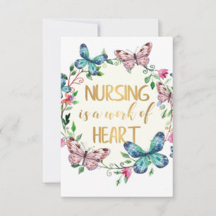 Carte Cadeau de Remerciement pour Infirmière et Soignant